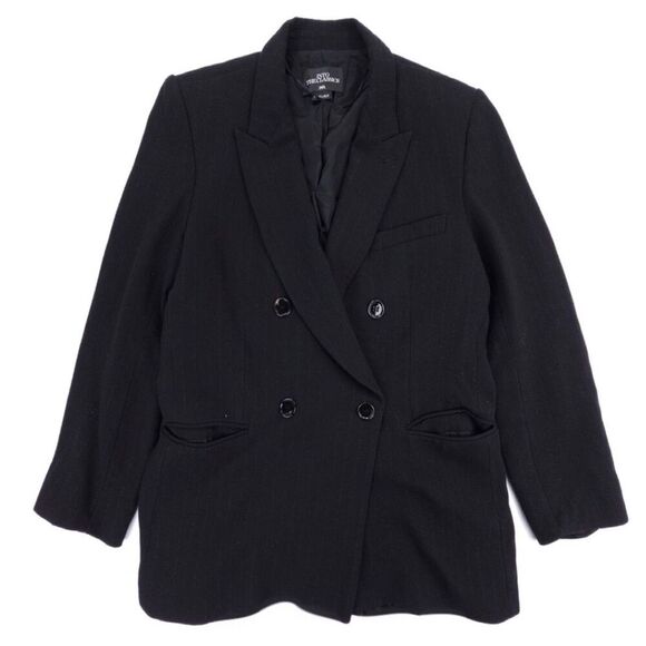 ZARA Into the Classics Blazer Double Breasted Suit Jacket Pinstripe Old Money - Picture 1 of 8